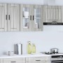 Armario de pared para cocina puerta cristal Porto gris sonoma von , Küchenschränke - Ref: Foro24-854153, Preis: 69,25 €, Raba...