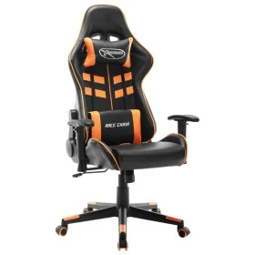 Schwarzer und orangefarbener Gaming-Stuhl aus Kunstleder von vidaXL, Gaming-Stühle - Ref: Foro24-20508, Preis: 154,90 €, Raba...