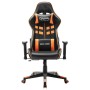 Schwarzer und orangefarbener Gaming-Stuhl aus Kunstleder von vidaXL, Gaming-Stühle - Ref: Foro24-20508, Preis: 157,02 €, Raba...