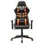 Schwarzer und orangefarbener Gaming-Stuhl aus Kunstleder von vidaXL, Gaming-Stühle - Ref: Foro24-20508, Preis: 154,89 €, Raba...