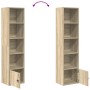 Estantería de madera de ingeniería roble sonoma 31x24x127 cm von , Bücherregale und Regale - Ref: Foro24-860348, Preis: 53,94...