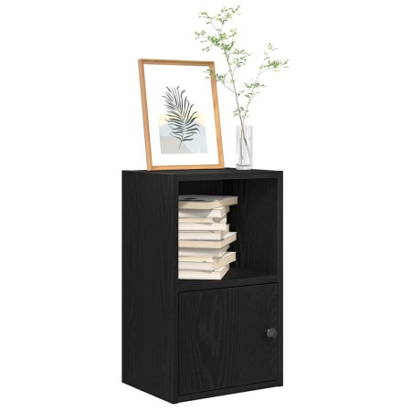 Estantería de madera de ingeniería roble negro 31x24x52 cm by , Bookcases and shelves - Ref: Foro24-860320, Price: 36,84 €, D...