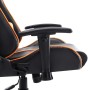 Schwarzer und orangefarbener Gaming-Stuhl aus Kunstleder von vidaXL, Gaming-Stühle - Ref: Foro24-20508, Preis: 157,02 €, Raba...