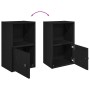 Estantería de madera de ingeniería roble negro 31x24x52 cm by , Bookcases and shelves - Ref: Foro24-860320, Price: 36,84 €, D...