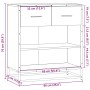 Aparador madera ingeniería roble Sonoma 68x35x76 cm by , Sideboards - Ref: Foro24-848985, Price: 82,59 €, Discount: %