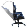 Schwarz-blauer Gaming-Stuhl aus Kunstleder von vidaXL, Bürostühle - Ref: Foro24-20518, Preis: 136,38 €, Rabatt: %