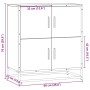 Aparador madera ingeniería roble ahumado 68x35x76 cm by , Sideboards - Ref: Foro24-848991, Price: 80,91 €, Discount: %