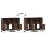 Aparador de madera de ingeniería marrón roble 100x35x76 cm de , Aparadores - Ref: Foro24-849033, Precio: 102,31 €