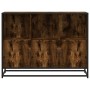 Aparador madera contrachapada color roble ahumado 100x35x76 cm by , Sideboards - Ref: Foro24-849031, Price: 105,04 €, Discoun...