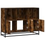 Aparador madera contrachapada color roble ahumado 100x35x76 cm by , Sideboards - Ref: Foro24-849031, Price: 105,04 €, Discoun...