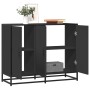 Aparador de madera de ingeniería negro 94x35x76 cm de , Aparadores - Ref: Foro24-849004, Precio: 98,58 €