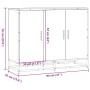 Aparador de madera de ingeniería negro 94x35x76 cm de , Aparadores - Ref: Foro24-849004, Precio: 98,58 €