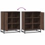 Aparador de madera de ingeniería roble marrón 62x35x76 cm von , Sideboards - Ref: Foro24-848998, Preis: 82,67 €, Rabatt: %