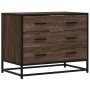 Cómoda de madera contrachapada roble marrón 70x41x56 cm by , Drawers - Ref: Foro24-849078, Price: 93,01 €, Discount: %