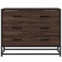 Cómoda de madera contrachapada roble marrón 70x41x56 cm by , Drawers - Ref: Foro24-849078, Price: 93,01 €, Discount: %