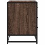 Cómoda de madera contrachapada roble marrón 70x41x56 cm by , Drawers - Ref: Foro24-849078, Price: 93,01 €, Discount: %