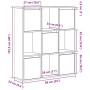 Estantería madera de ingeniería color envejecido 89x24x101,5 cm von , Bücherregale und Regale - Ref: Foro24-860407, Preis: 10...