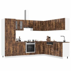 Mueble cocina Kalmar roble ahumado 14 pzas madera contrachapada von , Küchenschränke - Ref: Foro24-3314976, Preis: 1,00 €, Ra...