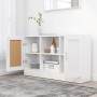 Hochglanzweißes Sperrholz-Sideboard 120x30,5x70 cm von vidaXL, Sideboards - Ref: Foro24-802783, Preis: 91,40 €, Rabatt: %