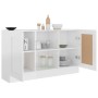 Glossy white plywood sideboard 120x30.5x70 cm by vidaXL, Sideboards - Ref: Foro24-802783, Price: 89,73 €, Discount: %