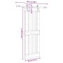 Puerta corredera con herrajes madera maciza de pino 80x210 cm von , Türen - Ref: Foro24-3332737, Preis: 185,74 €, Rabatt: %