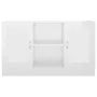 Hochglanzweißes Sperrholz-Sideboard 120x30,5x70 cm von vidaXL, Sideboards - Ref: Foro24-802783, Preis: 88,63 €, Rabatt: %