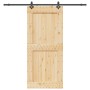 Puerta corredera con herrajes madera maciza de pino 100x210 cm von , Türen - Ref: Foro24-3332735, Preis: 231,19 €, Rabatt: %