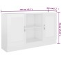 Hochglanzweißes Sperrholz-Sideboard 120x30,5x70 cm von vidaXL, Sideboards - Ref: Foro24-802783, Preis: 91,40 €, Rabatt: %