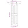Puerta corredera con herrajes madera maciza de pino 70x210 cm von , Türen - Ref: Foro24-3332700, Preis: 164,89 €, Rabatt: %