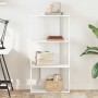 Librería 3 niveles madera ingeniería blanco 60x30x120 cm by , Bookcases and shelves - Ref: Foro24-860265, Price: 58,38 €, Dis...