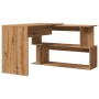 Escritorio de esquina madera contrachapada 200,5x50x76 cm de , Escritorios - Ref: Foro24-855957, Precio: 125,67 €, Descuento: %
