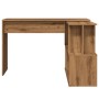 Escritorio de esquina madera contrachapada 200,5x50x76 cm de , Escritorios - Ref: Foro24-855957, Precio: 125,67 €, Descuento: %