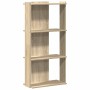 Librería 3 estantes madera ingeniería roble sonoma 60x30x120 cm by , Bookcases and shelves - Ref: Foro24-860267, Price: 60,10...