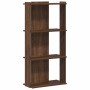 Librería 3 estantes madera ingeniería roble marrón 60x30x120 cm by , Bookcases and shelves - Ref: Foro24-860271, Price: 62,79...