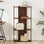 Librería 3 estantes madera ingeniería roble marrón 60x30x120 cm by , Bookcases and shelves - Ref: Foro24-860271, Price: 62,79...