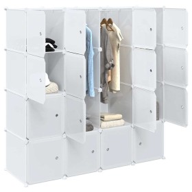 Organizador de cubos almacenamiento 16 cubos varillas colgar PP von , Aufbewahrung von Kleidung und Schränken - Ref: Foro24-4...