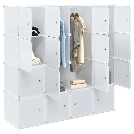 Organizador de cubos almacenamiento 16 cubos varillas colgar PP von , Aufbewahrung von Kleidung und Schränken - Ref: Foro24-4...