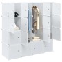 Organizador de cubos almacenamiento 16 cubos varillas colgar PP von , Aufbewahrung von Kleidung und Schränken - Ref: Foro24-4...