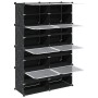 Estantería de cubos con 8 compartimentos y puertas PP negro by , Shoe racks and shoe organizers - Ref: Foro24-4019579, Price:...