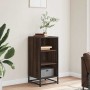 Aparador madera ingeniería y metal marrón roble 35,5x35x76 cm von , Sideboards - Ref: Foro24-848953, Preis: 55,44 €, Rabatt: %