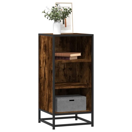 Aparador madera ingeniería y metal roble ahumado 35,5x35x76 cm von , Sideboards - Ref: Foro24-848951, Preis: 52,18 €, Rabatt: %