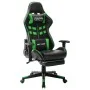 Gaming-Stuhl mit Fußstütze aus schwarzem und grünem Kunstleder von vidaXL, Gaming-Stühle - Ref: Foro24-20513, Preis: 181,85 €...
