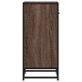 Aparador madera ingeniería y metal marrón roble 35,5x35x76 cm by , Sideboards - Ref: Foro24-848958, Price: 60,29 €, Discount: %