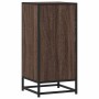Aparador madera ingeniería y metal marrón roble 35,5x35x76 cm by , Sideboards - Ref: Foro24-848958, Price: 60,29 €, Discount: %