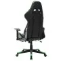 Gaming-Stuhl mit Fußstütze aus schwarzem und grünem Kunstleder von vidaXL, Gaming-Stühle - Ref: Foro24-20513, Preis: 181,85 €...