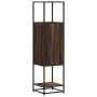 Aparador alto madera ingeniería marrón roble 35,5x35x139cm de , Aparadores - Ref: Foro24-849038, Precio: 78,95 €