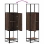 Aparador alto madera ingeniería marrón roble 35,5x35x139cm von , Sideboards - Ref: Foro24-849038, Preis: 79,00 €, Rabatt: %