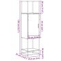 Aparador alto madera ingeniería marrón roble 35,5x35x139cm von , Sideboards - Ref: Foro24-849038, Preis: 79,00 €, Rabatt: %