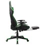 Gaming-Stuhl mit Fußstütze aus schwarzem und grünem Kunstleder von vidaXL, Gaming-Stühle - Ref: Foro24-20513, Preis: 188,03 €...