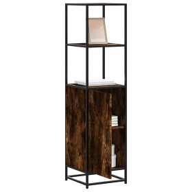 Aparador alto madera de ingeniería y metal 35,5x35x139 cm de , Aparadores - Ref: Foro24-849046, Precio: 75,29 €, Descuento: %